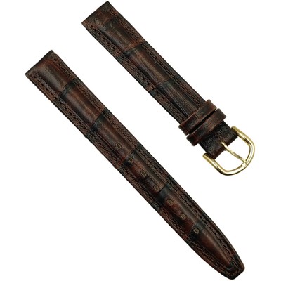 NEW OLD STOCK - 14 MM - GENUINE LEATHER STRAP - BAND BRACELET - W/ BUCKLE - #SKB