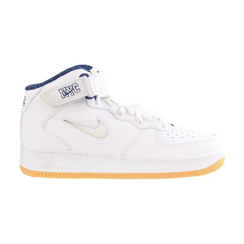 

Мужские кроссовки Nike Air Force 1 Mid QS Jewel NYC бело-темно-синие DH5622-100, White-midnight navy