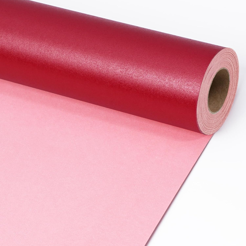 Red Pearly-Lustre Wrapping Paper Mini Roll, Wrap