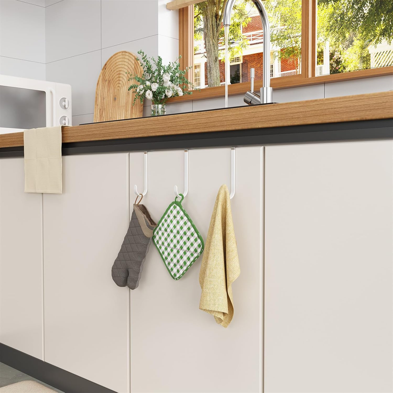Door Hanger Hooks, 8 Pack Over The Door Hooks for Hanging, Over The Door Towel R