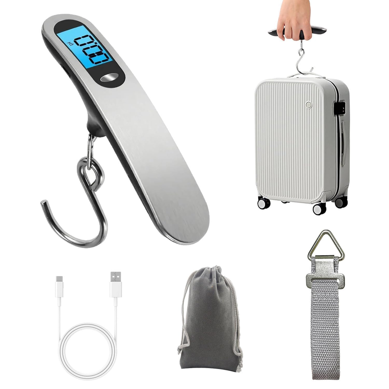 Luggage Scale, New 2.0 Portable Digital Suitcase Weight Scale with USB Charging,