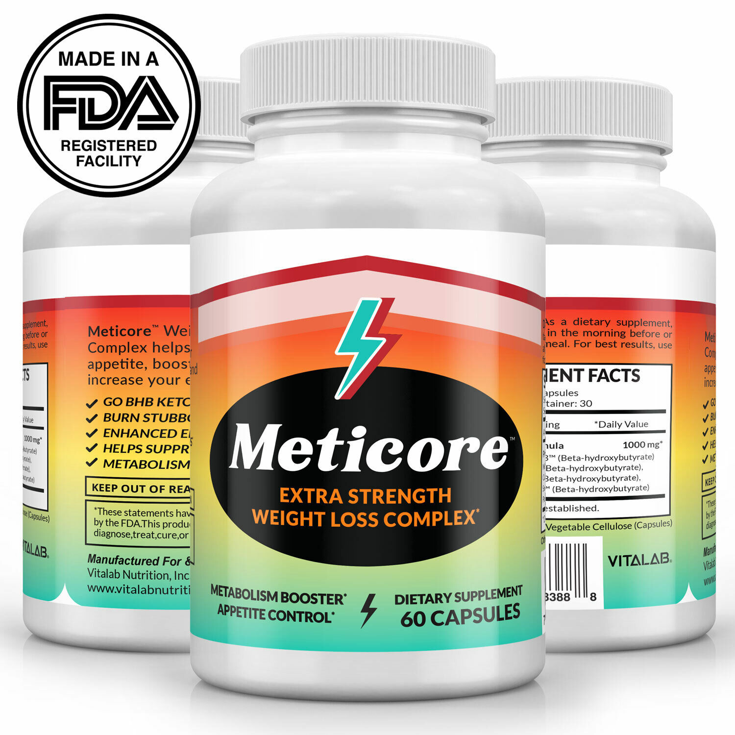 Meticore Extra Strength Weight Loss Supplement Metabolism Appetite Suppressant 4