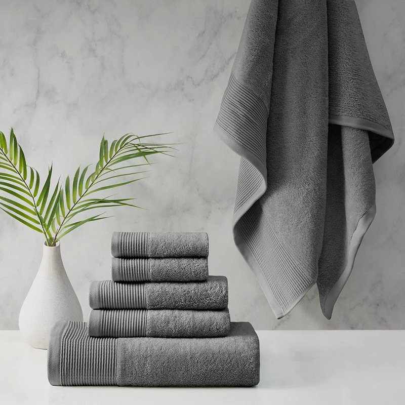 Beautyrest Nuage Cotton Tencel Blend, Silver Infused Bath Towel Set, 600Gsm, Hig