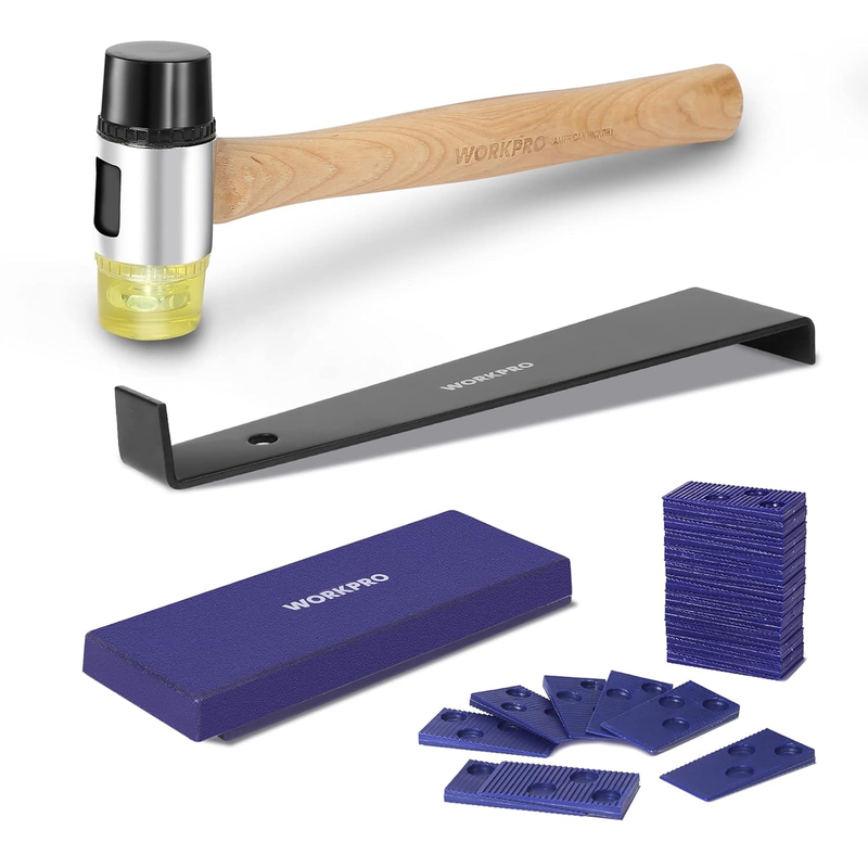 Laminate Wood Flooring Installation Kit, Includes Reinforced Rubber Mallet, Heav