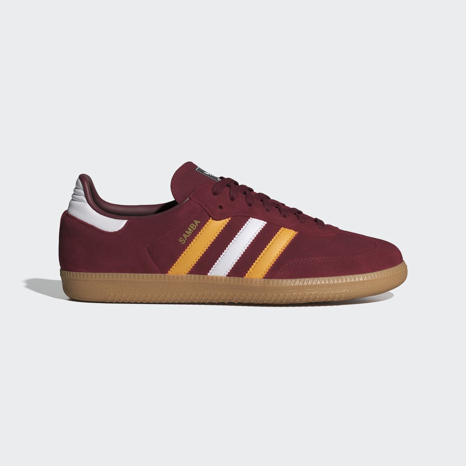 Adidas Originals Samba OG Burgundy Yellow Gum New Men Shoes