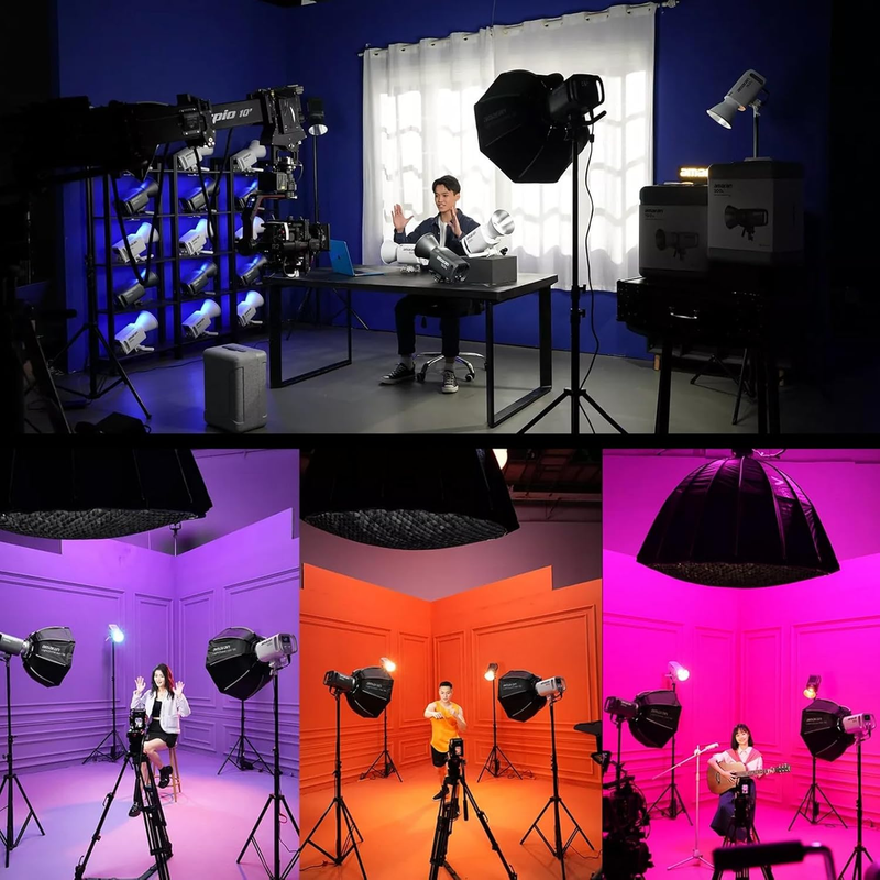 Amaran 300C RGBWW Full Color LED Video Light,300W Bi-Color 2500K to 7500K Bowens