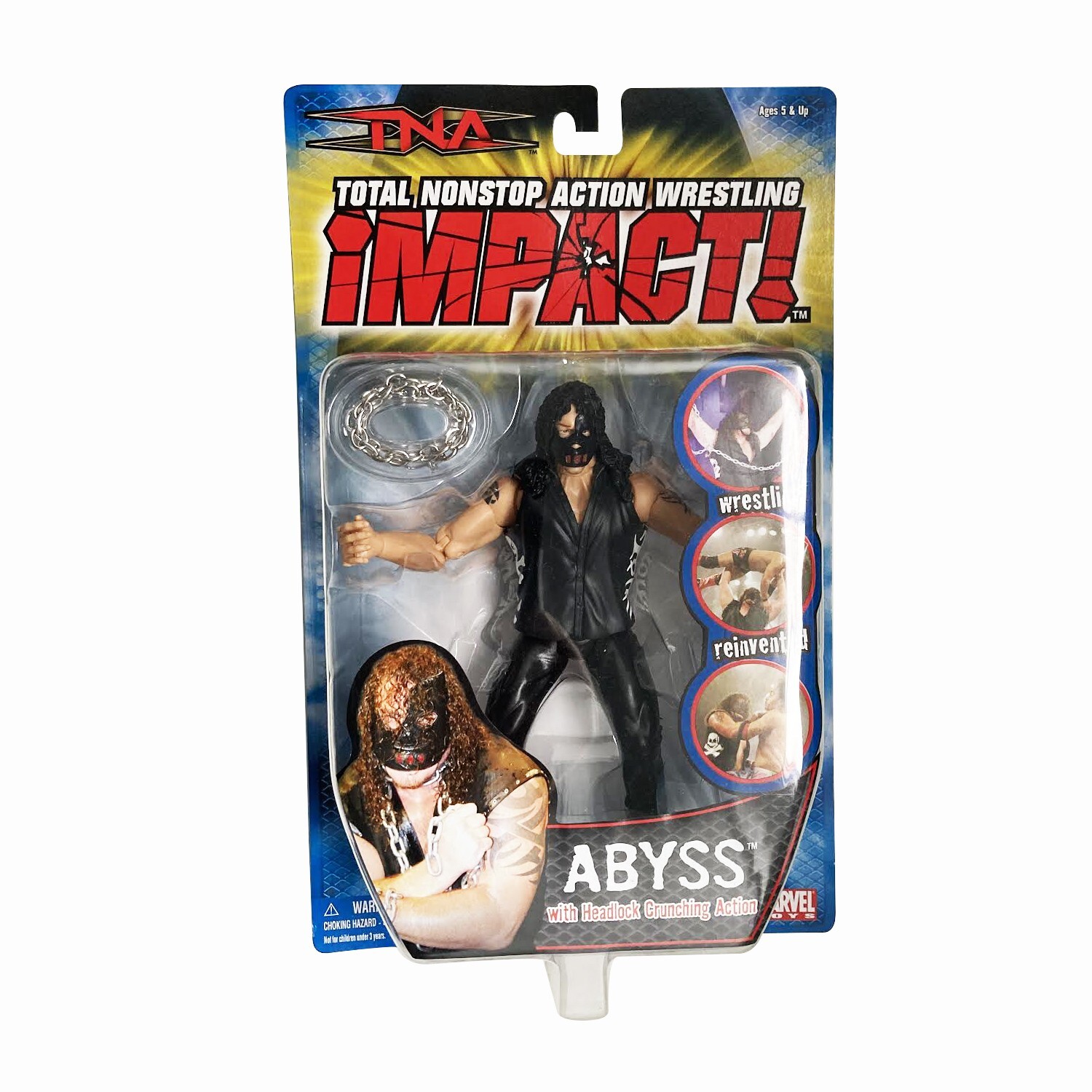 TNA Wrestling Abyss Figure, Marvel Toys, AEW, WWE, WWF, ECW
