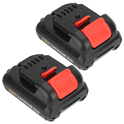 2PCS Replacement fit For Dewalt DCB120 Power Tool Battery 12V 3000mAh Battery