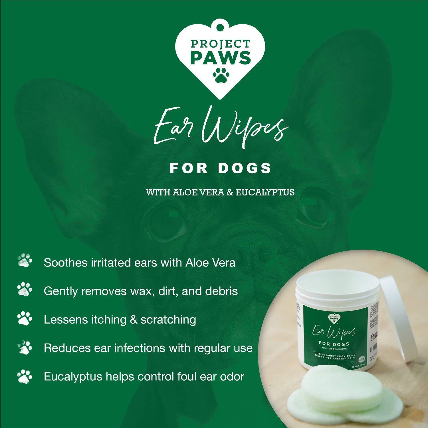 Project Paws Dogs Ear Wipes
