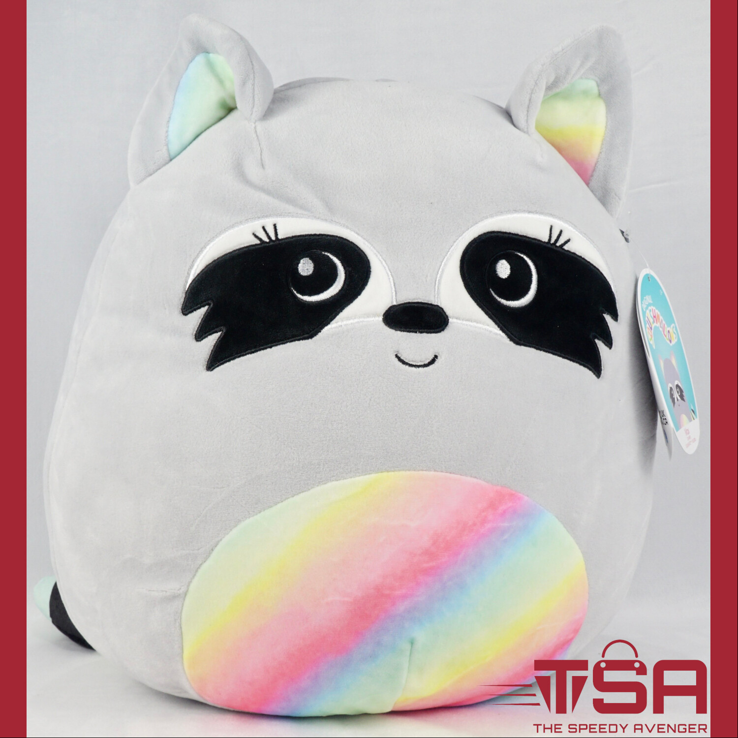 FREE SHIPPING‼️ Squishmallow Max Raccoon 12 inch Soft Plush Kellytoy NWT HTF 