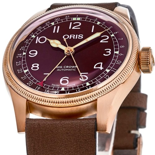 Pre-owned Oris 01 754 7741 3168-07 5 20 58br Men's Big Crown Pointer Red Dial Automatic