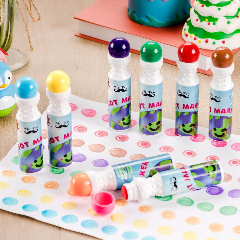 - Washable Dot Markers for Toddlers and Kids,8 Colors Paint Dotters , Dabbers ,