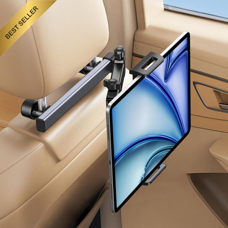 Tablet Holder Car 360° Rotating and Foldable Ipad Headrest Mount | Universal Com