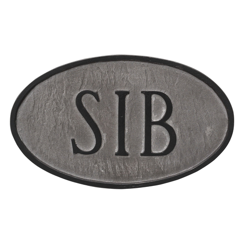 Montague Metal PCS-0095S2-L-SIB Memorial Plaque with Flower & Lawn Stake, 7.25