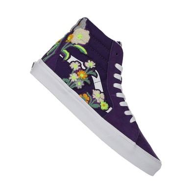 Кроссовки унисекс и спортивная обувь Vans SK8-Hi с цветочным рисунком из синели