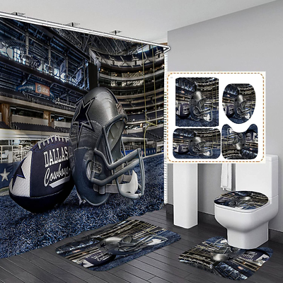 Dallas Cowboys American Sports Shower Curtain Or Bathroom Set