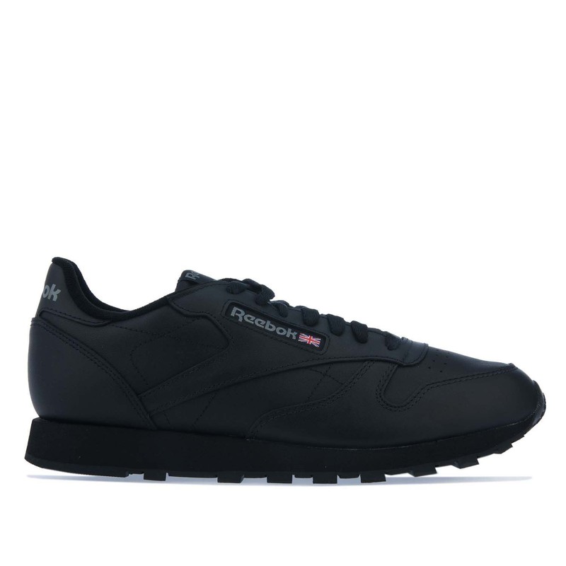 reebok classic black mens trainers