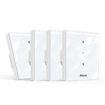 Maxcio Rolladenschalter WLAN Modell 80x80mm Prozentfunktion Weiss