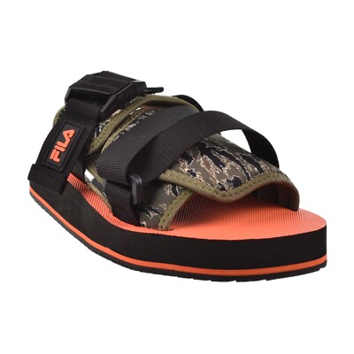 Fila Sol-Slide V2 Camo Men's Slide Sandals Black-Chive-Dusty Olive 1SM01571-047