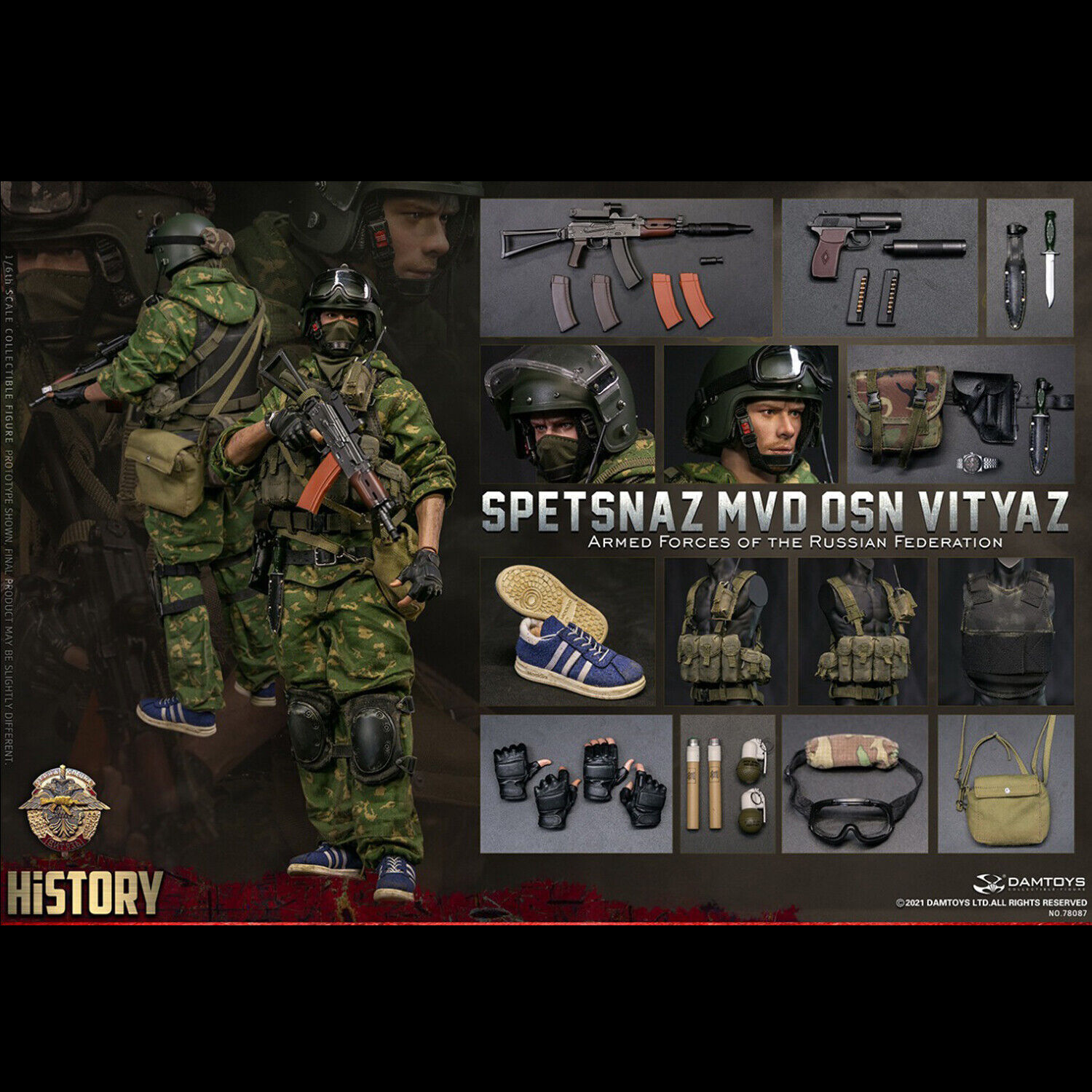 DAMTOYS 78087 1/6 Armed Forces of Russian SPETSNAZ MVD VV OSN