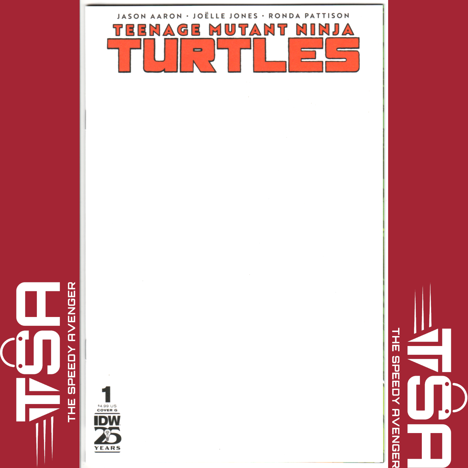 TEENAGE MUTANT NINJA TURTLES #1 (Vol 6) Blank Sketch Variant 2024 IDW Comics