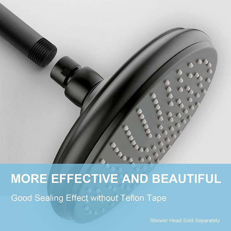 Shower Arm with Flange 6 Inches Ceiling Mount Replacement Rain Shower Head