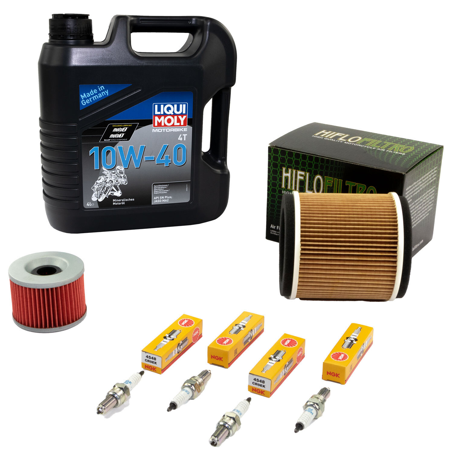 Service Kit Für Kawasaki ZRX 1100 C (1997-2000) – Inkl. Luftfilter, Ölfilter & 4 Zündkerzen