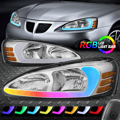 [Последовательный анимированный запуск RGB LED DRL] Для пары фар Гран-при 04-08