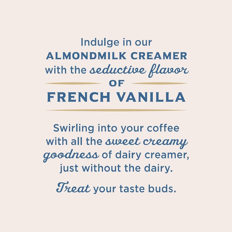 Califia Farms - French Vanilla Almond Milk Coffee Creamer, 32 Oz (Pack of 6), Sh