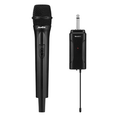 Wireless Microphone, Portable Dynamic Handheld Mic, Anti-Interference, Excell...
