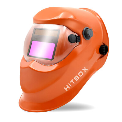 HZXVOGEN Welding Helmet Solar Powered Auto Darkening Hood Adjustable Shade Range