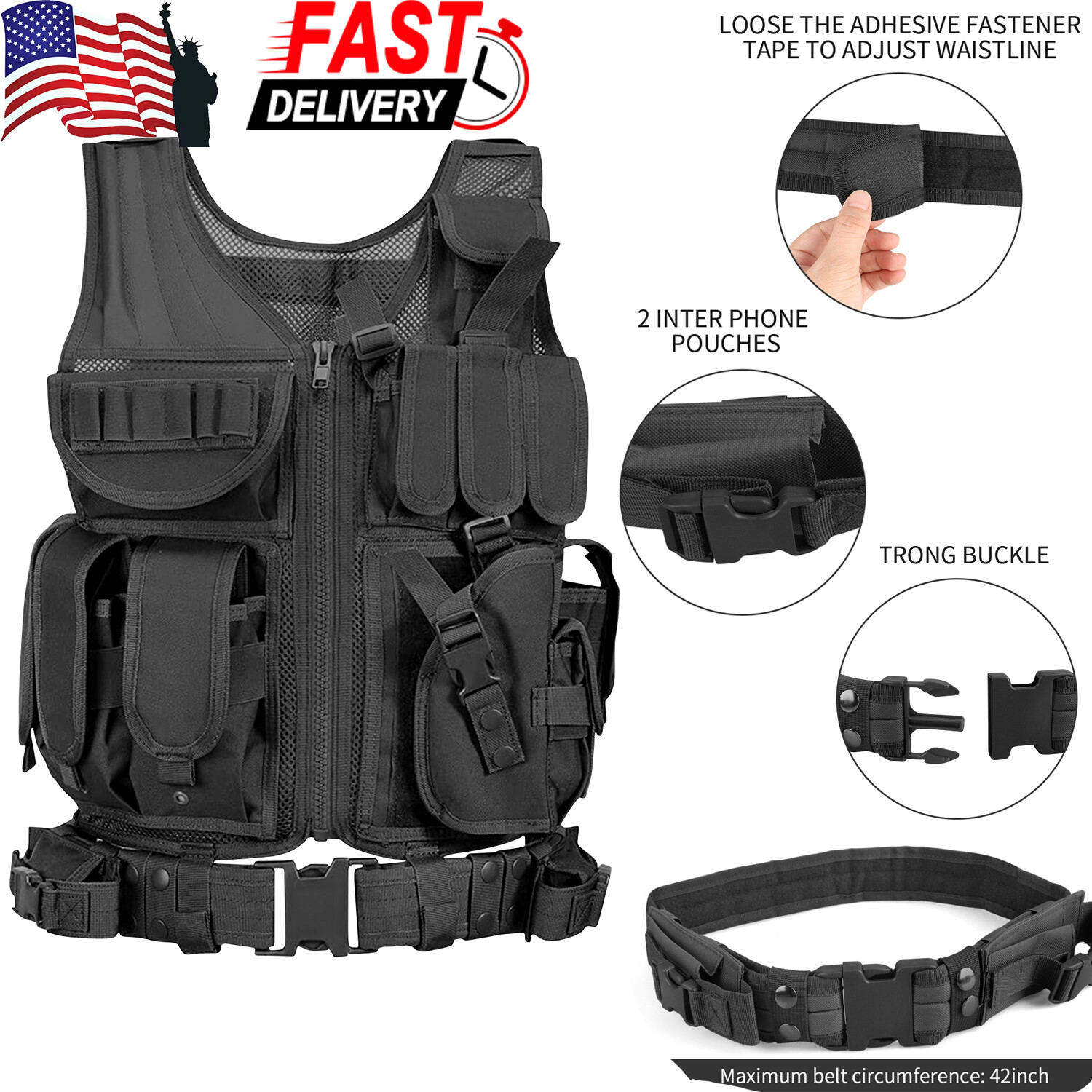 US Tactical Vests Gun Magazine Storage Vests Police Commando Vests Military Vest | eBay US Tactical Vests Gun Magazine Storage Vests Police Commando Vests Military Vest | eBay