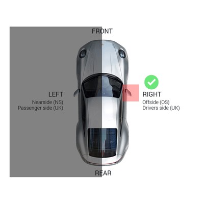 Wing Mirror Glass Heated Base Plate (WIDE ANGLE) Fits VW Sharan 2010->2018 RHS, 