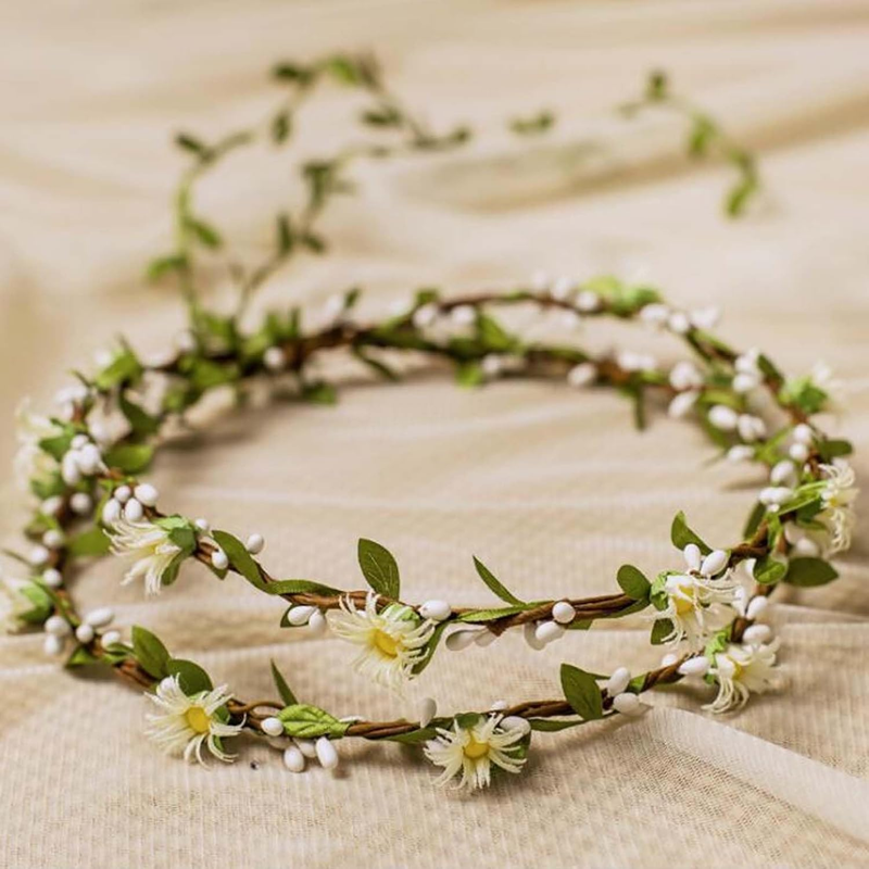 Flower Hair Band,Flower Crown Hair Band, Fairy Crown Adult– Suitable for Various