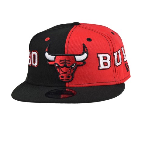 

Мужская бейсболка New Era NBA Chicago Bulls Team Split 9Fifty черно-красная, Black-red