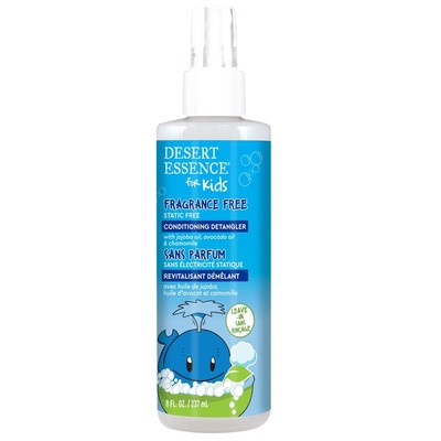 Детский детанглер Desert Essence без отдушек, 8 жидких унций. Спрей