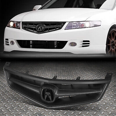 For 06-08 Acura TSX OE Style Matte Black Front Bumper Hood Grille Grill Assembly