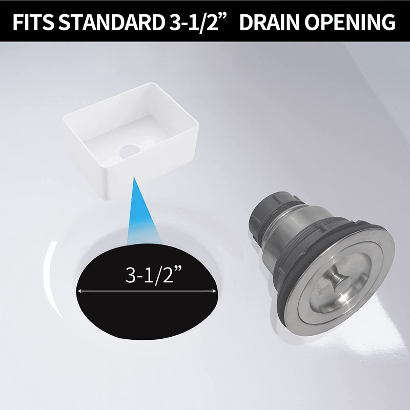 Sink Strainer Kitchen Sink Drain Assembly Kit 3-1/2 Inch with Kitchen Sink Drain