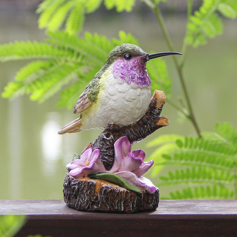 Hummingbird Garden Statues Bird Figurine Decor for Outdoor Yard Patio Lawn | Hum