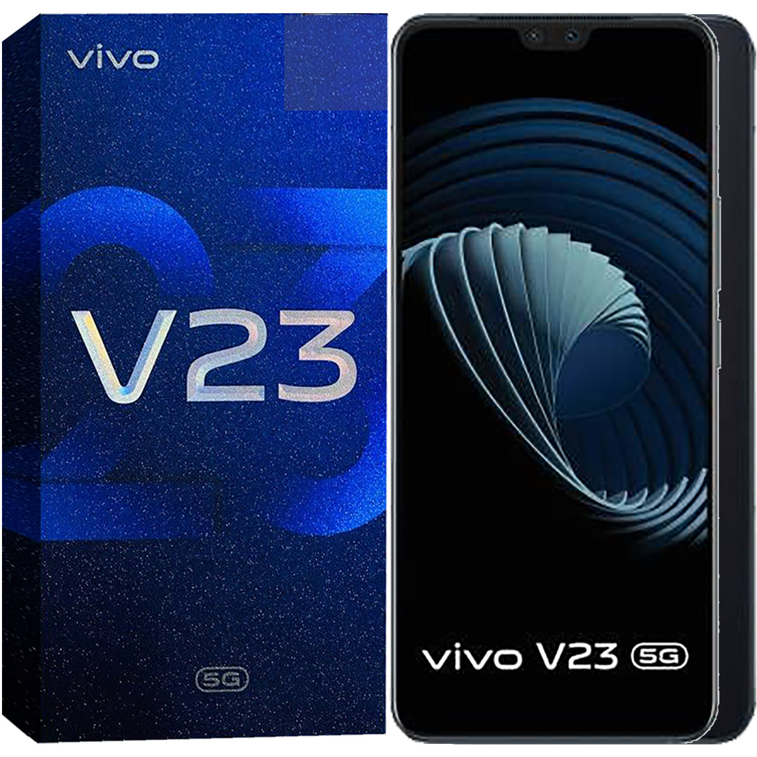 A 電池良好　vivo V23 5G 256 GB SIMフリー 本体 New Vivo V23 5G Dual-SIM 256GB ROM + 12GB RAM Black Factory