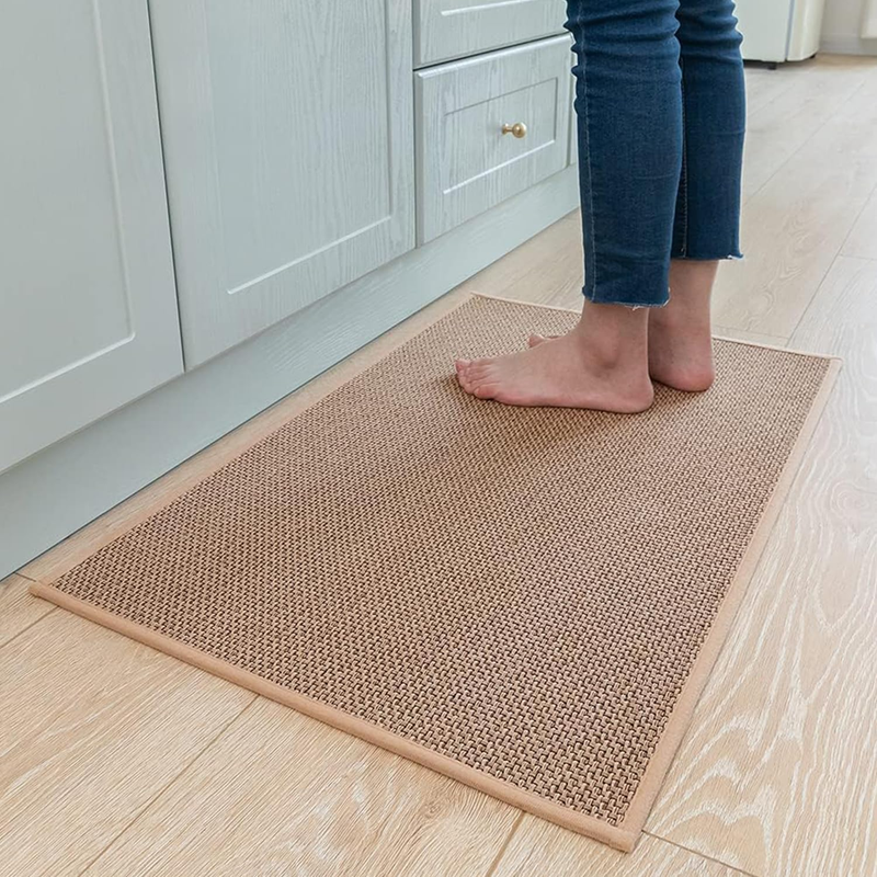 Kitchen Rugs and Mats Non Skid Washable Absorbent Runner Rugs for Kitchen Front