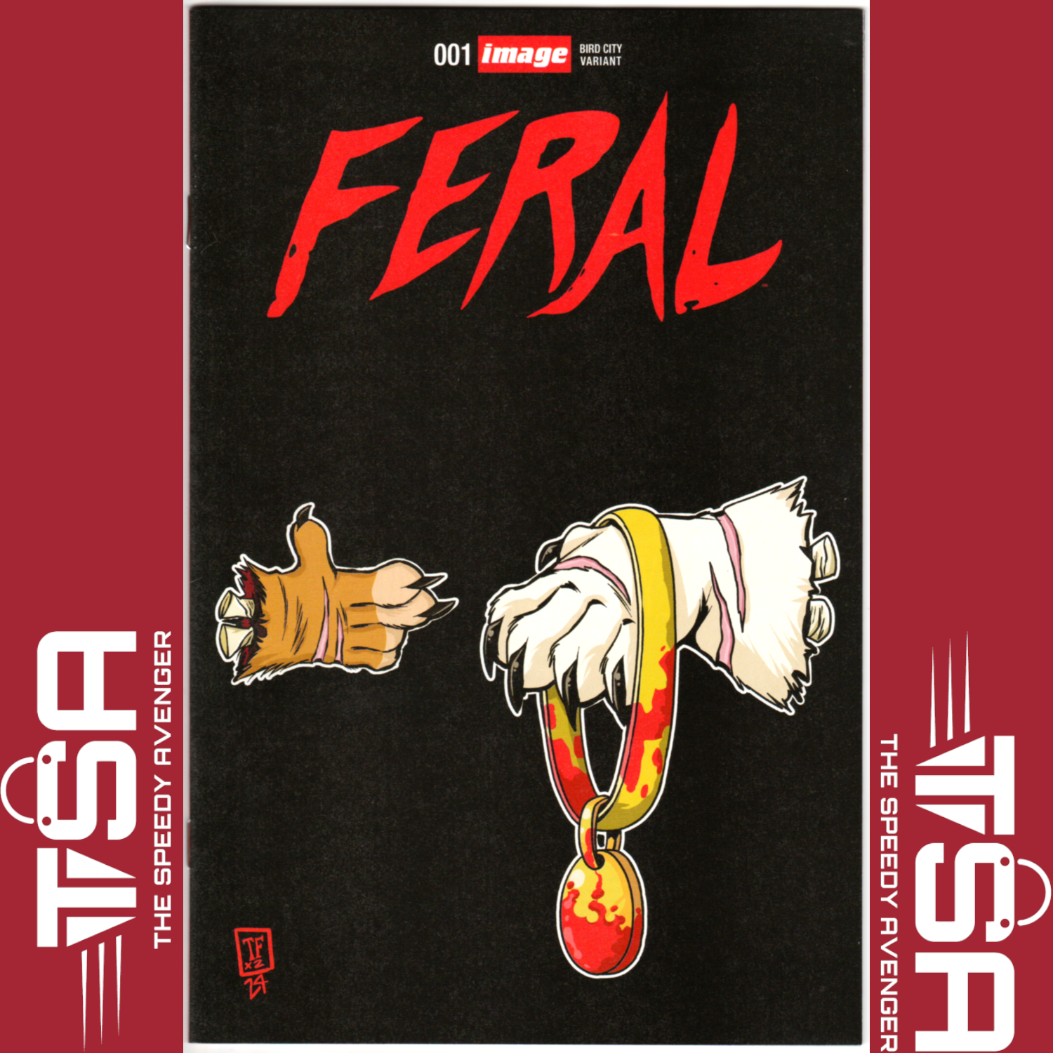 FERAL #1 Tony Fleecs Run The Jewels Homage Variant Exclusive Limited Image