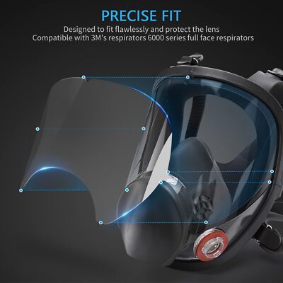 25/50Pcs Peel Off Lens Covers 6885 Protective Film For 6800 Mask Gas Respirator
