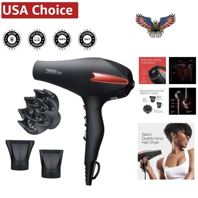 Silent 2200W Professional Hair Dryer with Upgrade Diffuser - Ultimate Shine