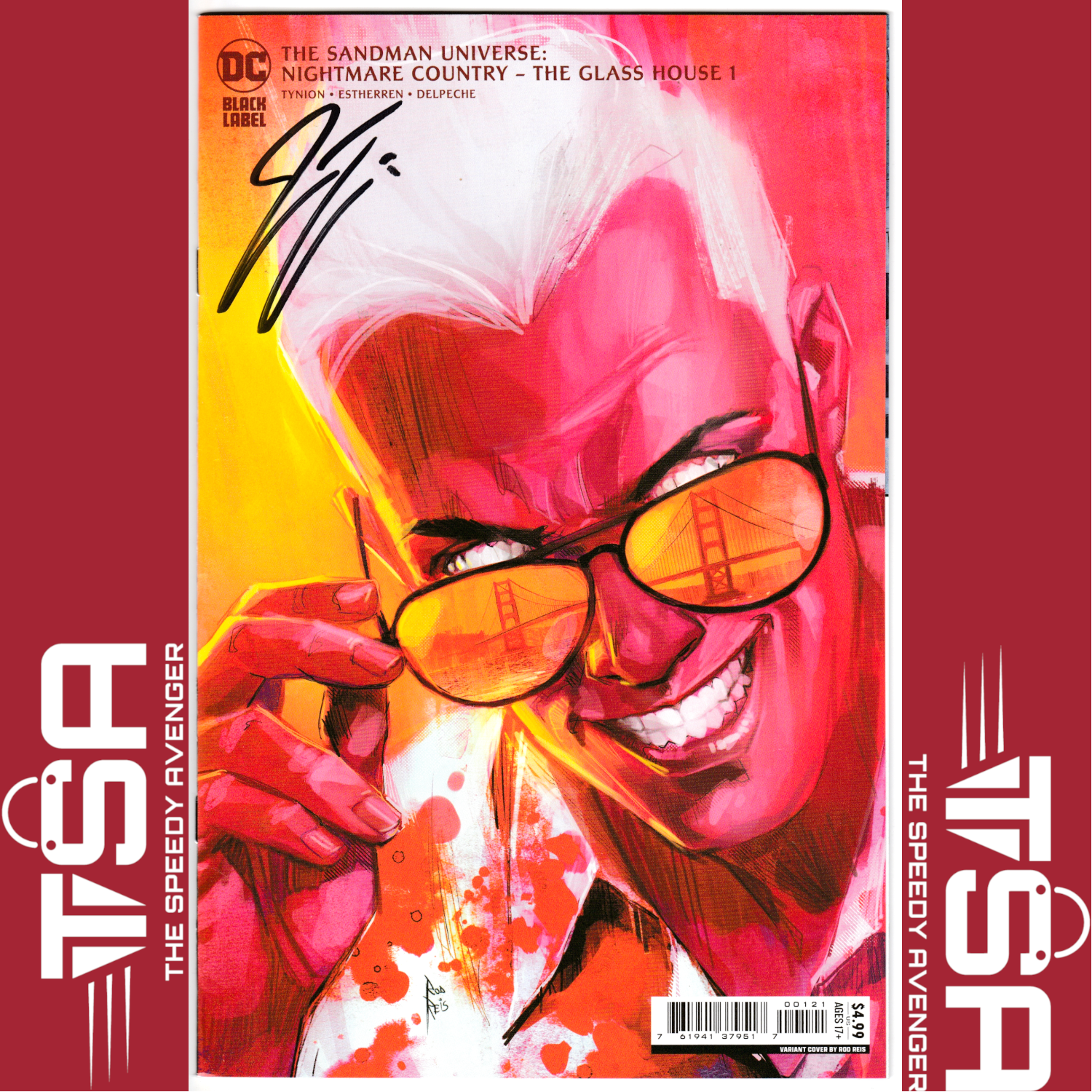 SANDMAN NIGHTMARE COUNTRY GLASS HOUSE #1 Rod Reis Variant SIGNED JAMES TYNION IV