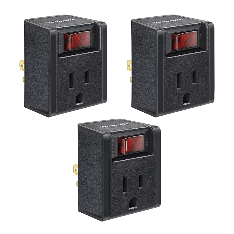 With On/off Switch, 3prong Electrical Plug Ou