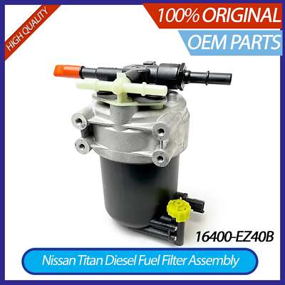 Genuine OEM Nissan Titan XD Diesel Fuel Filter Assembly On