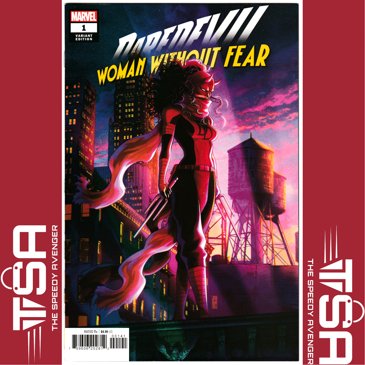 DAREDEVIL WOMAN WITHOUT FEAR #1 Jen Bartel 1:50 Copy Incentive Ratio 2022 KEY!