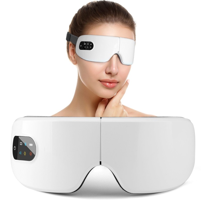 Eye Massager with Heat and Vibration Compression Rechargeable Bluetooth Music