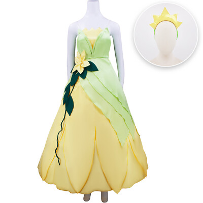 Cosplay The Princess and the Frog Tiana Princess Röcke Kleid Halloween Outfits